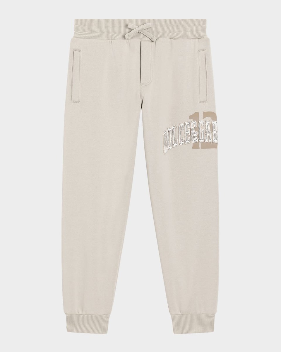 Boy's Logo Embroidered Jog Pants, Size 4-